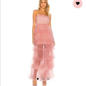 Lovers and Friends Bobbit Gown in Blush Pink